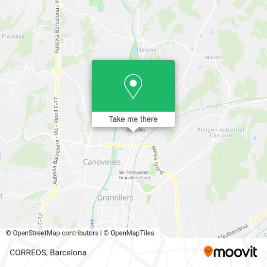 CORREOS map