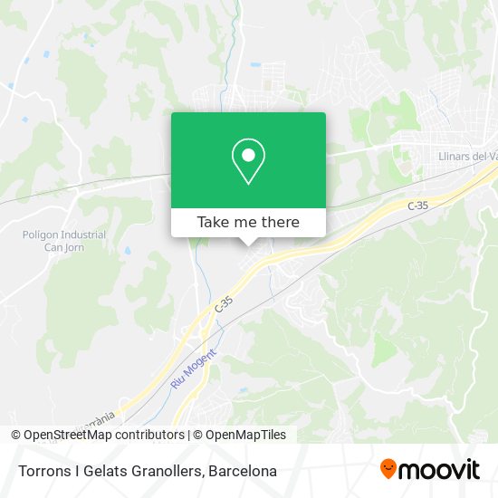 Torrons I Gelats Granollers map