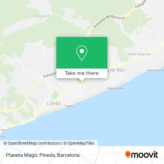 Planeta Magic Pineda map