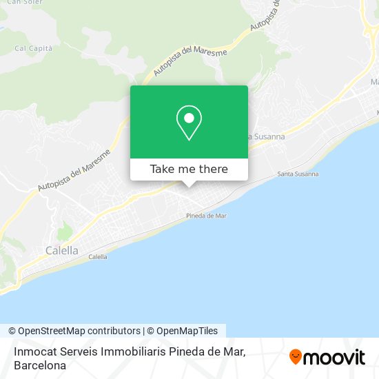 Inmocat Serveis Immobiliaris Pineda de Mar map