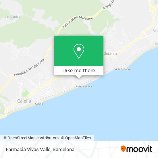 Farmàcia Vivas Valls map