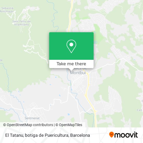 El Tatanu, botiga de Puericultura map