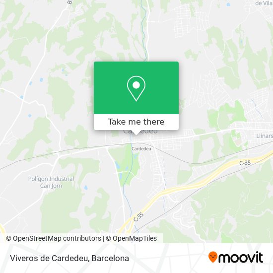 Viveros de Cardedeu map