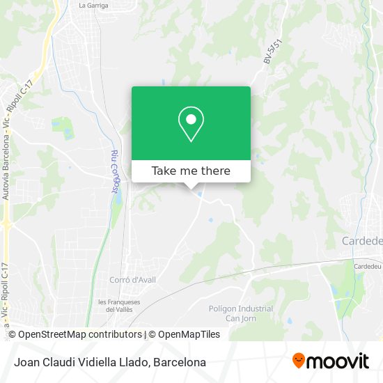 Joan Claudi Vidiella Llado map