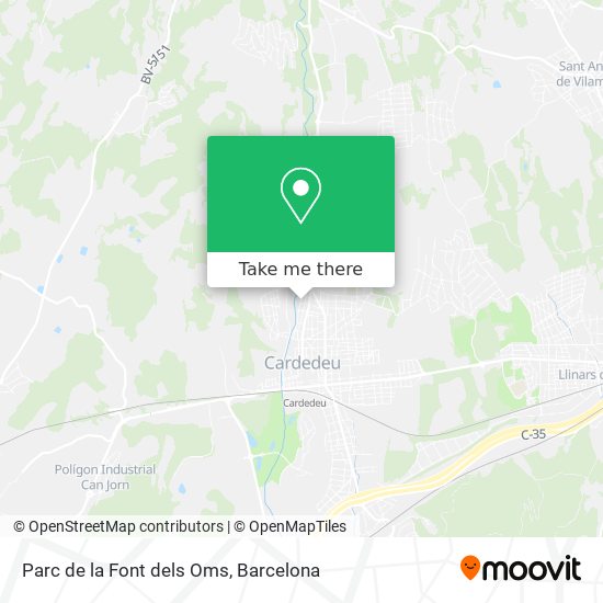 Parc de la Font dels Oms map