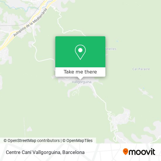 Centre Caní Vallgorguina map