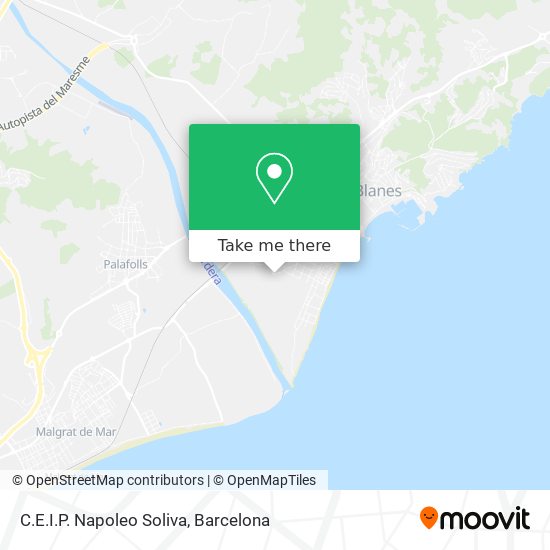 C.E.I.P. Napoleo Soliva map