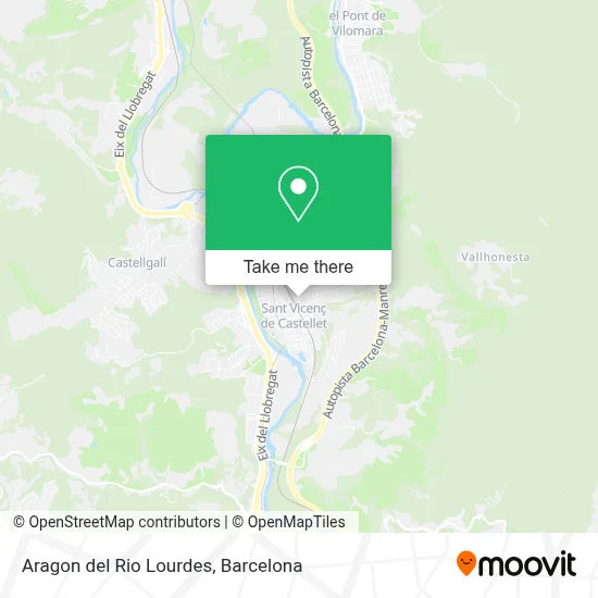 Aragon del Rio Lourdes map