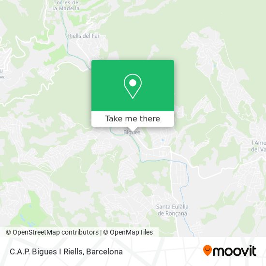 C.A.P. Bigues I Riells map