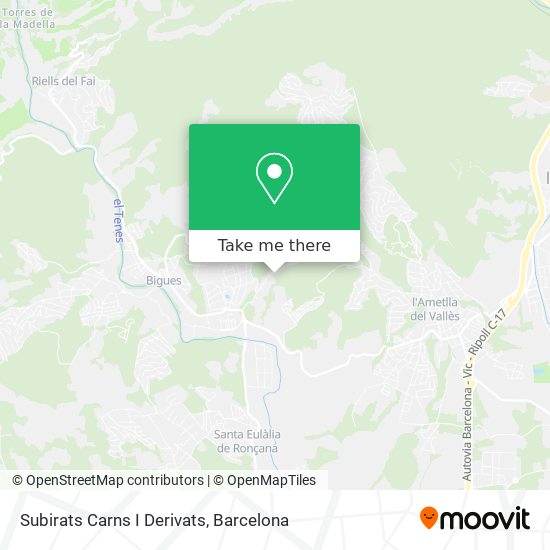 Subirats Carns I Derivats map