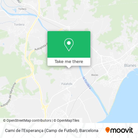 Camí de l'Esperança (Camp de Futbol) map