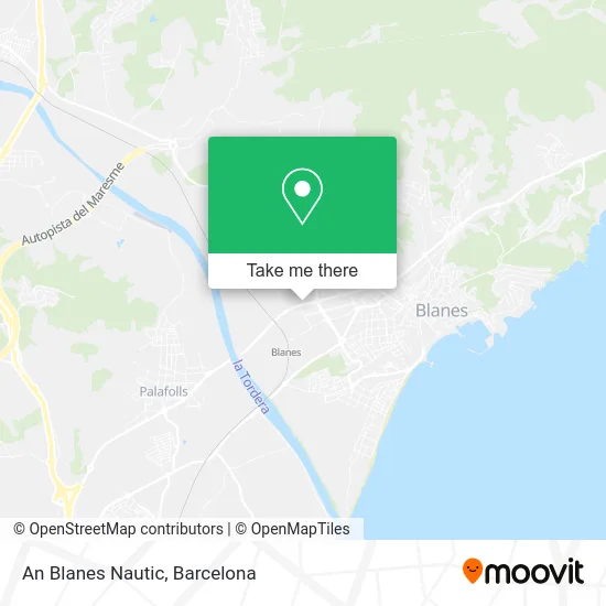 An Blanes Nautic map