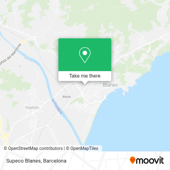Supeco Blanes map