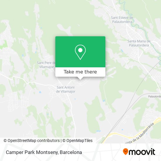 Camper Park Montseny map