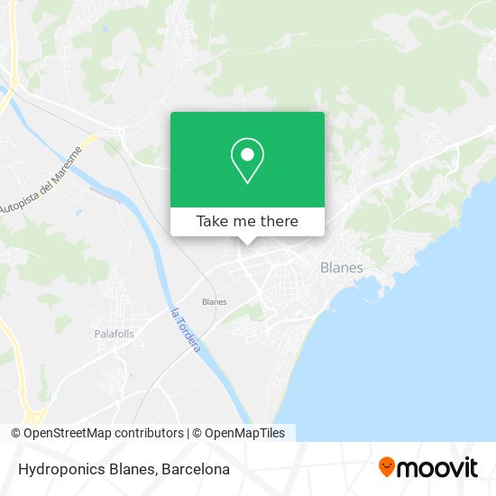 Hydroponics Blanes map