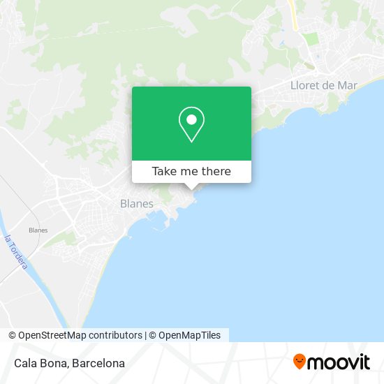 mapa Cala Bona