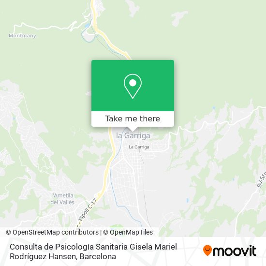 Consulta de Psicología Sanitaria Gisela Mariel Rodríguez Hansen map