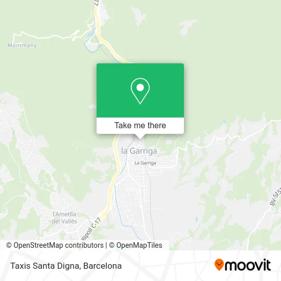 Taxis Santa Digna map