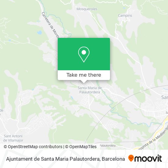Ajuntament de Santa Maria Palautordera map
