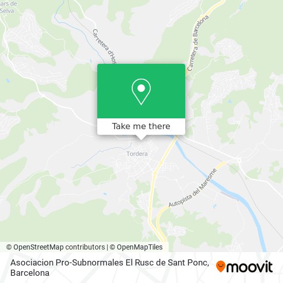 Asociacion Pro-Subnormales El Rusc de Sant Ponc map
