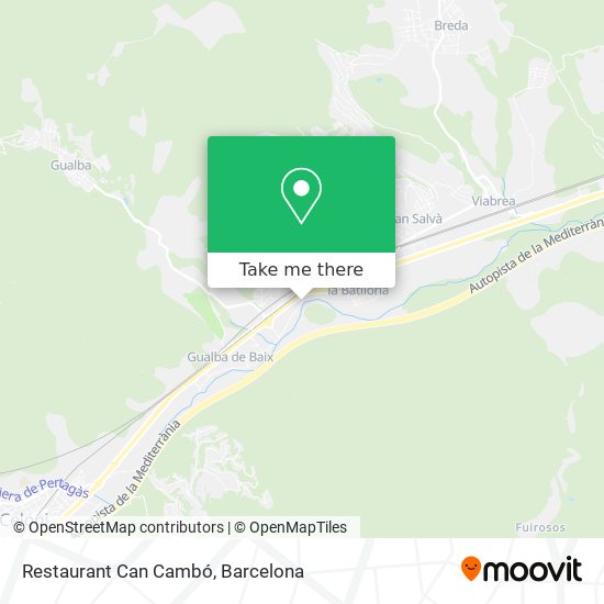mapa Restaurant Can Cambó