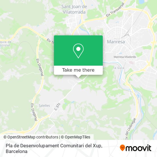 Pla de Desenvolupament Comunitari del Xup map