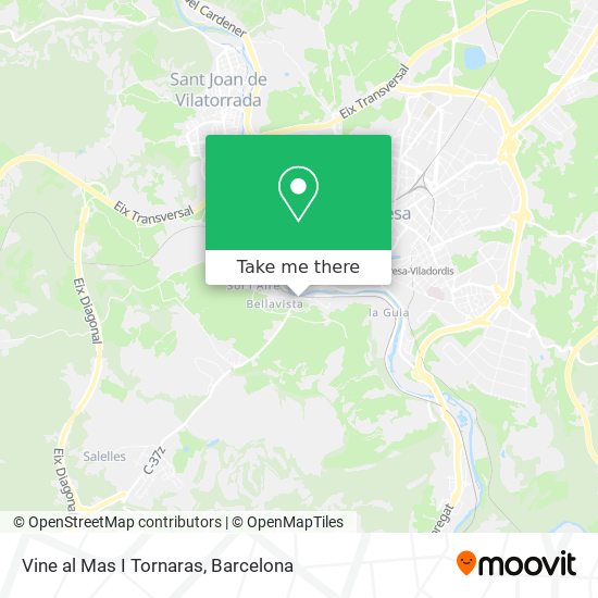 Vine al Mas I Tornaras map