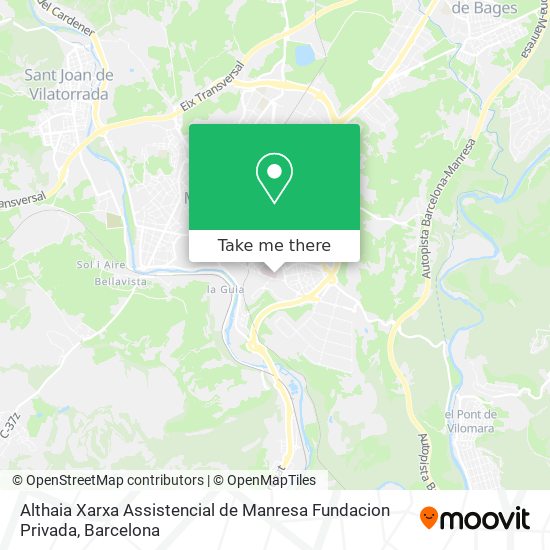 Althaia Xarxa Assistencial de Manresa Fundacion Privada map