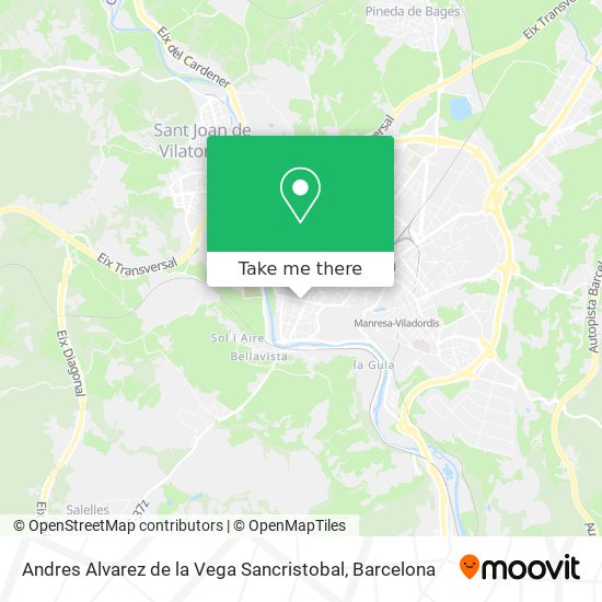 Andres Alvarez de la Vega Sancristobal map