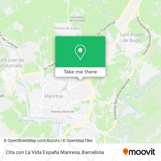 Cita con La Vida España Manresa map