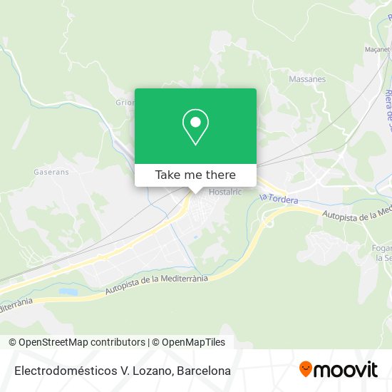 Electrodomésticos V. Lozano map