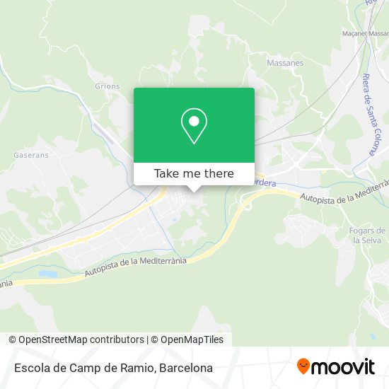 Escola de Camp de Ramio map