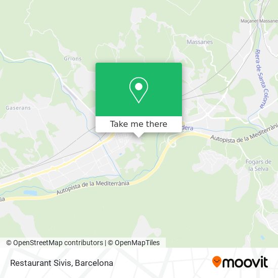 Restaurant Sivis map