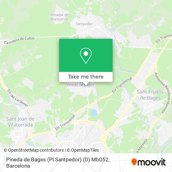 Pineda de Bages (Pl.Santpedor) (D) Mb052 map