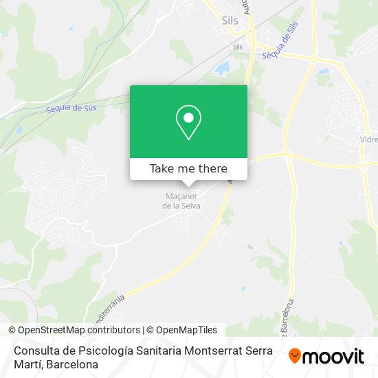 Consulta de Psicología Sanitaria Montserrat Serra Martí map