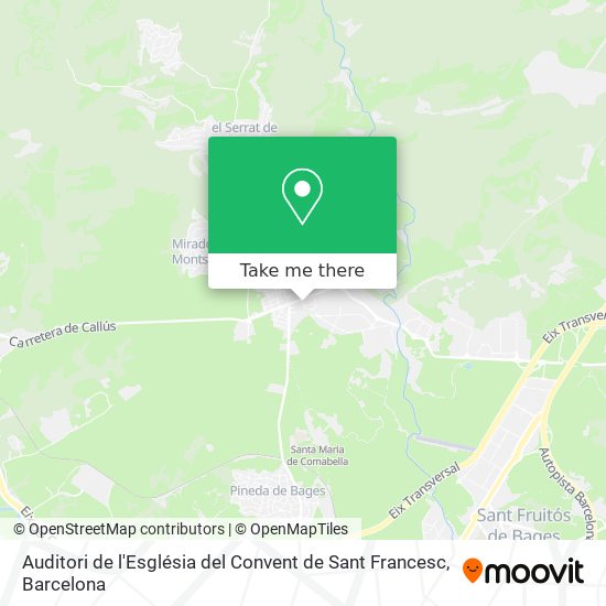 Auditori de l'Església del Convent de Sant Francesc map