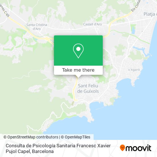 Consulta de Psicología Sanitaria Francesc Xavier Pujol Capel map