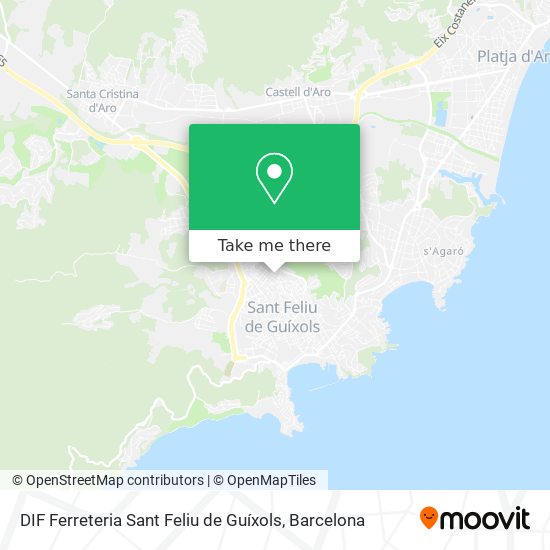 DIF Ferreteria Sant Feliu de Guíxols map