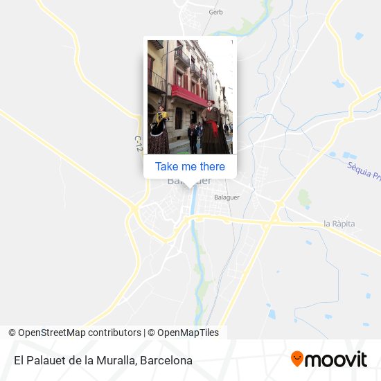 El Palauet de la Muralla map