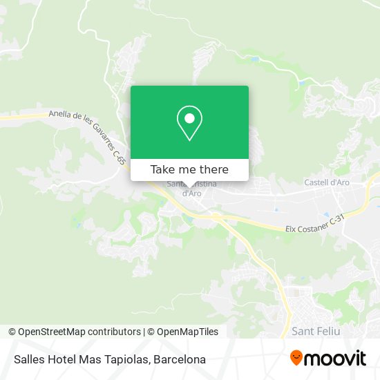 Salles Hotel Mas Tapiolas map