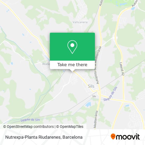 Nutrexpa-Planta Riudarenes map