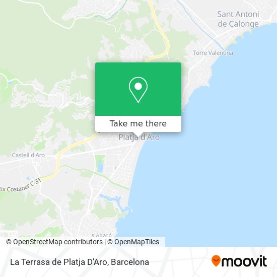 La Terrasa de Platja D'Aro map