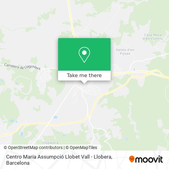 Centro María Assumpció Llobet Vall - Llobera map