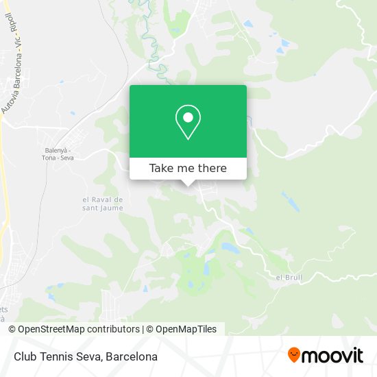 Club Tennis Seva map