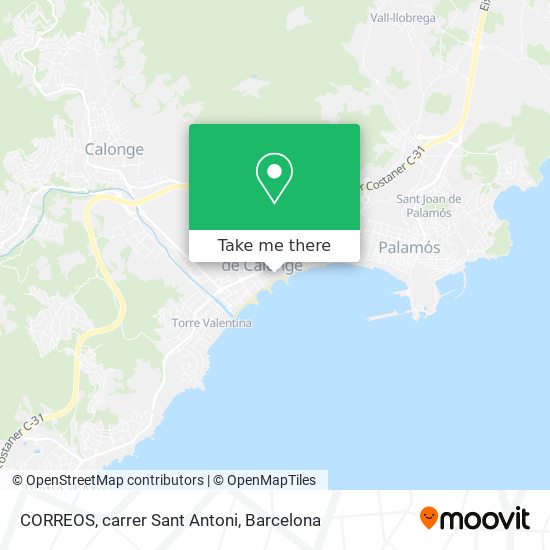 CORREOS, carrer Sant Antoni map