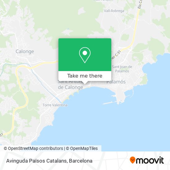 mapa Avinguda Països Catalans