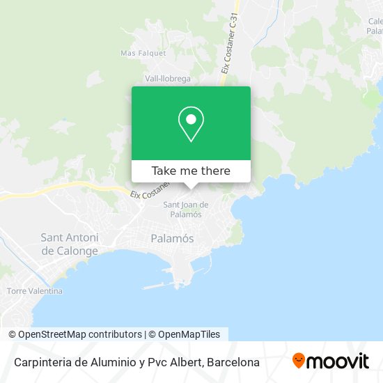 Carpinteria de Aluminio y Pvc Albert map