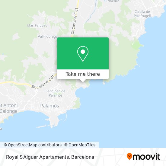 Royal S'Alguer Apartaments map