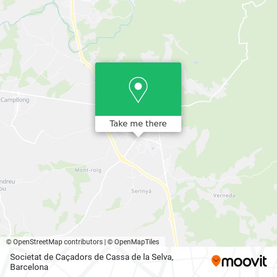 Societat de Caçadors de Cassa de la Selva map