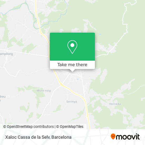 Xaloc Cassa de la Selv map